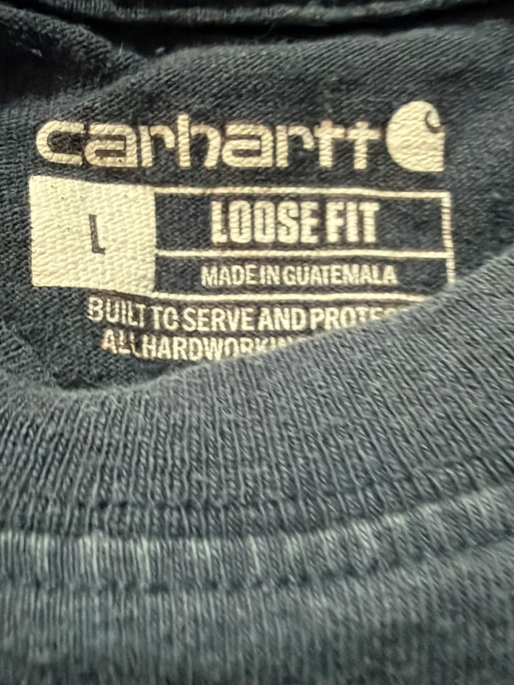 CARHARTT - 6 Men’s Short and Long Sleeve Shirts, Size Large (Loose /Relaxed Fit) - Picture 5 of 12